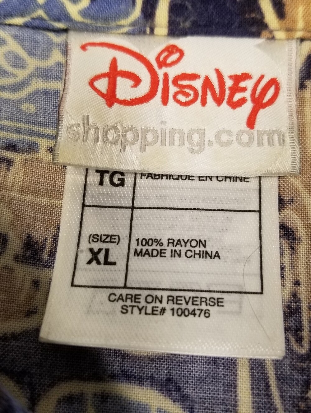 Disney Hawaiian Character Button Up Shirt Short Sleeve Tropical Tiki Mens XL - Picture 3 of 6